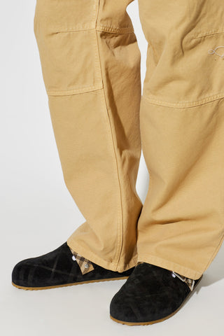 Burberry BLACK Suede slides `Urchin` 2