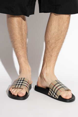 Burberry beige ‘Furley’ slides 2