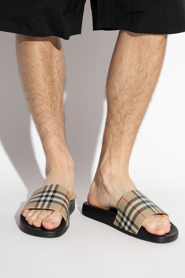 Burberry beige ‘Furley’ slides 2
