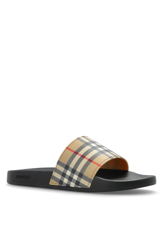Burberry beige ‘Furley’ slides 4