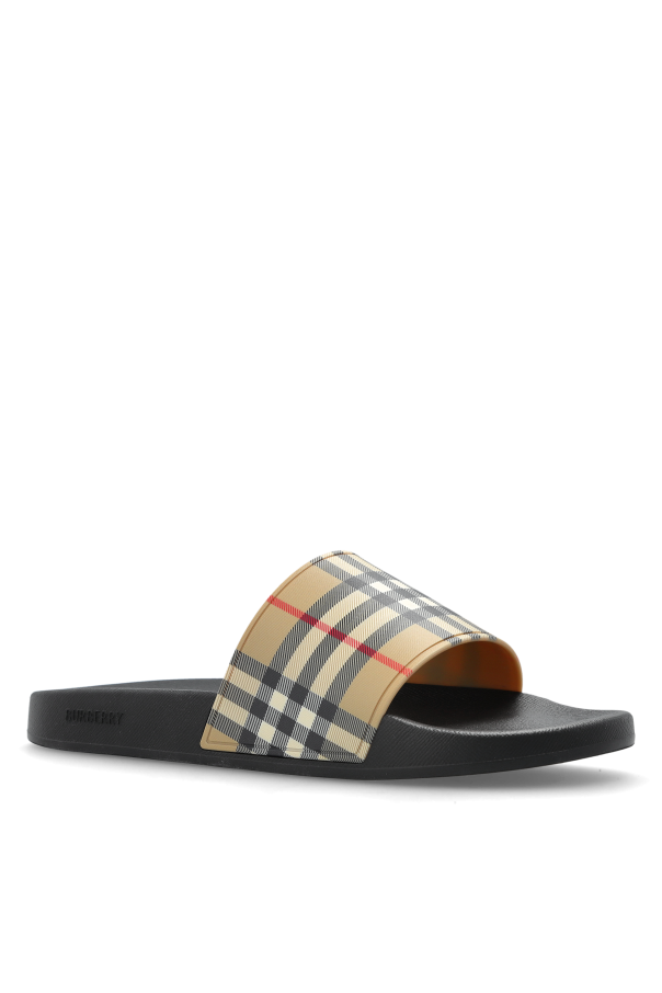 Burberry beige ‘Furley’ slides 4