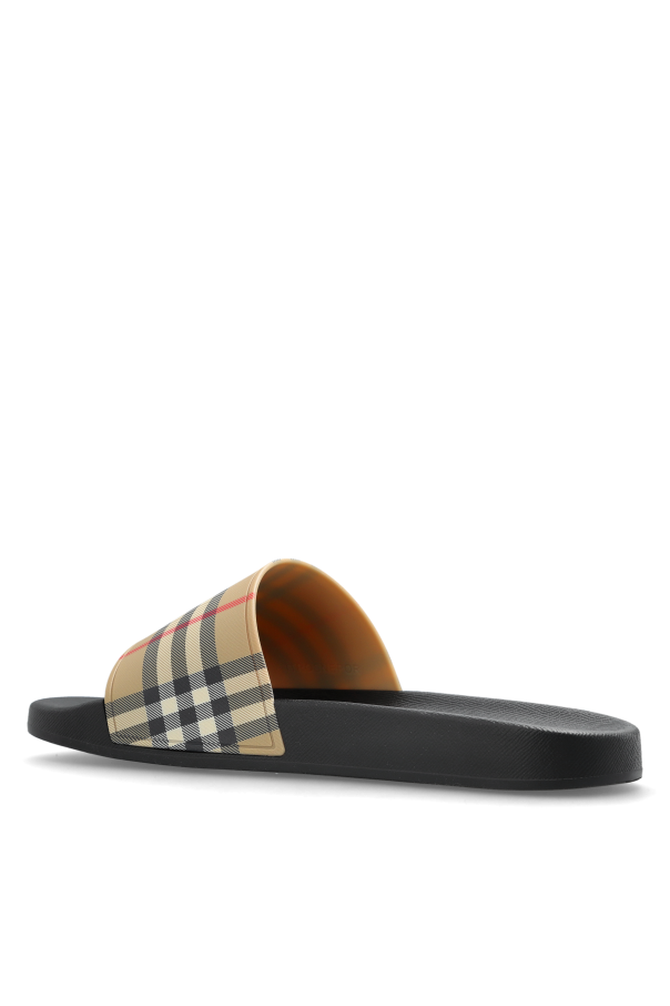 Burberry beige ‘Furley’ slides 5
