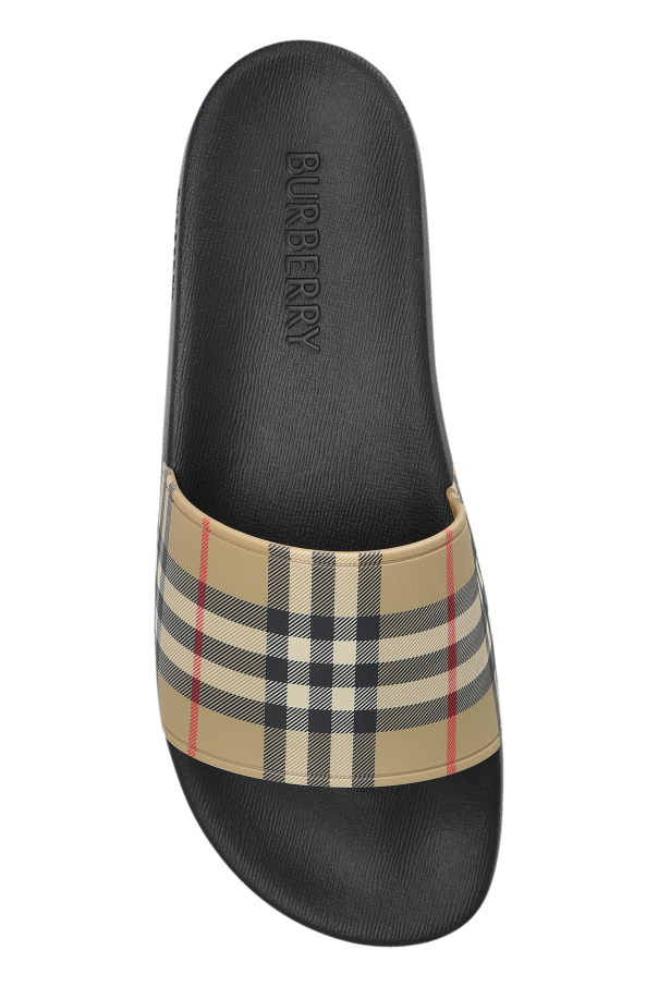 Burberry beige ‘Furley’ slides 6