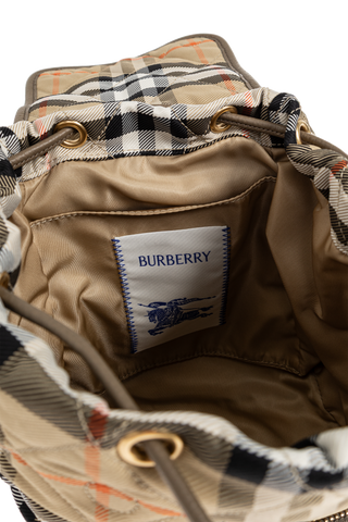 Burberry beige 'Mini' backpack with logo 5