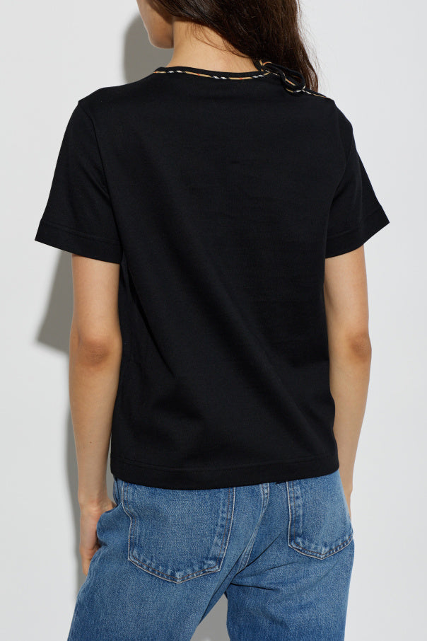 Burberry BLACK T-shirt ‘Frankie’ 4