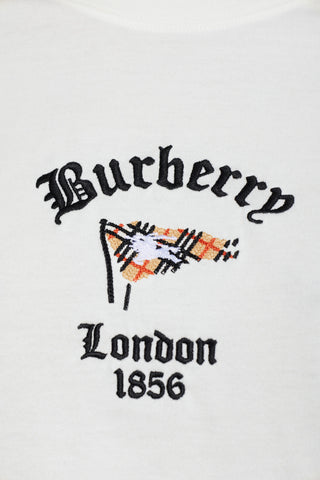Burberry WHITE Frankie’ T-shirt 5