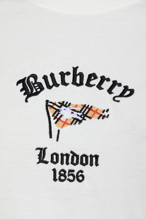Burberry WHITE Frankie’ T-shirt 5