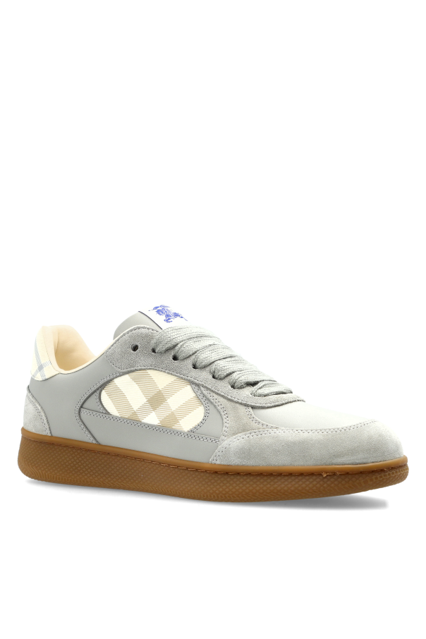 Burberry GREY ‘Low Top’ sports shoes 4