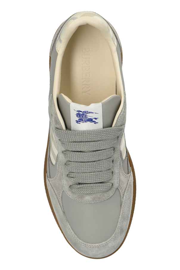 Burberry GREY ‘Low Top’ sports shoes 6