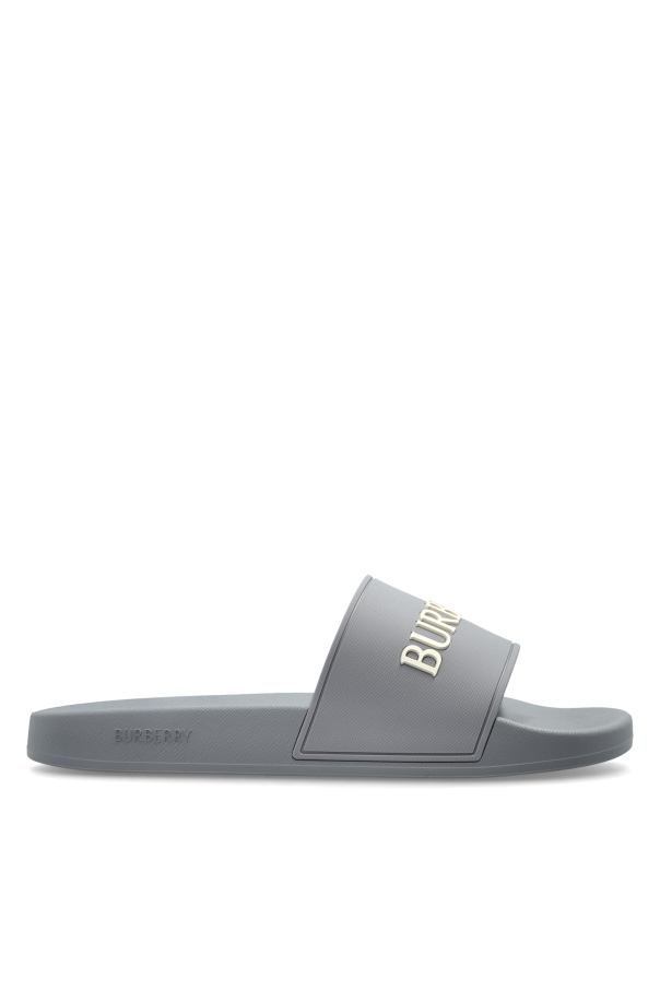 Burberry GREY ‘Furley’ slides 1