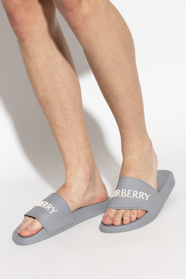 Burberry GREY ‘Furley’ slides 2