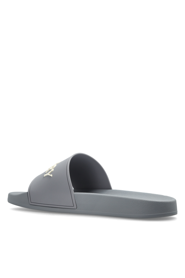 Burberry GREY ‘Furley’ slides 5