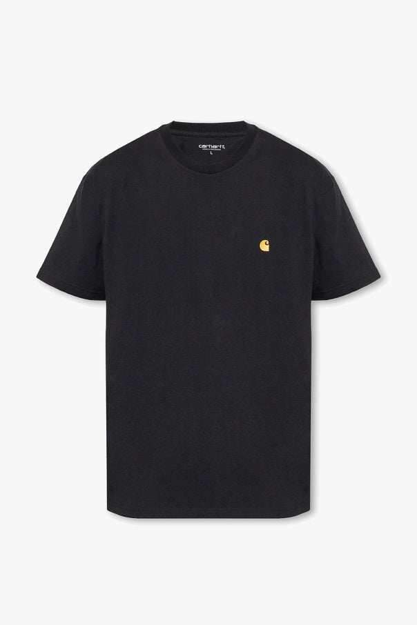 Carhartt WIP BLACK T-shirt with logo 1