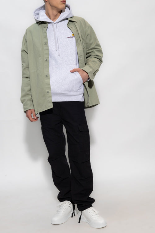 Carhartt WIP GREY Hoodie with logo 2