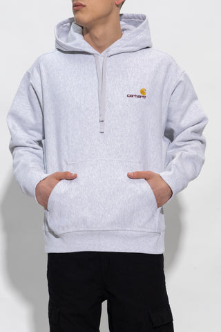 Carhartt WIP GREY Hoodie with logo 3