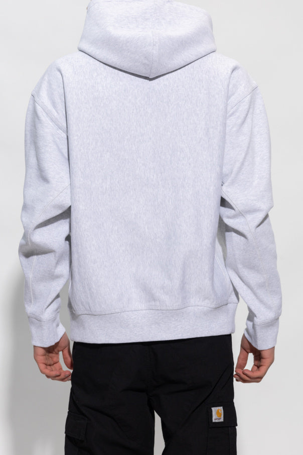 Carhartt WIP GREY Hoodie with logo 4