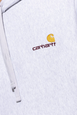 Carhartt WIP GREY Hoodie with logo 5