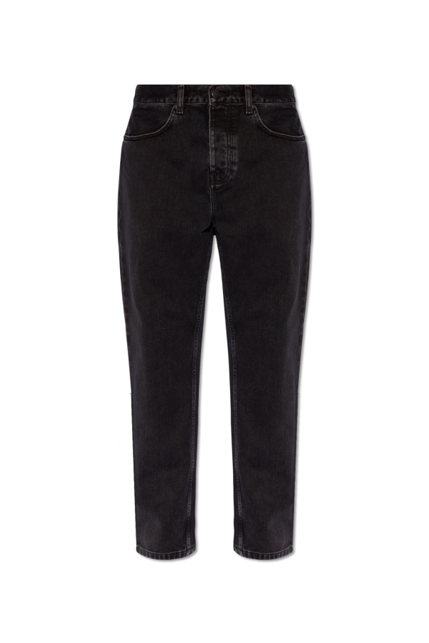 Carhartt WIP BLACK Jeans with logo 1