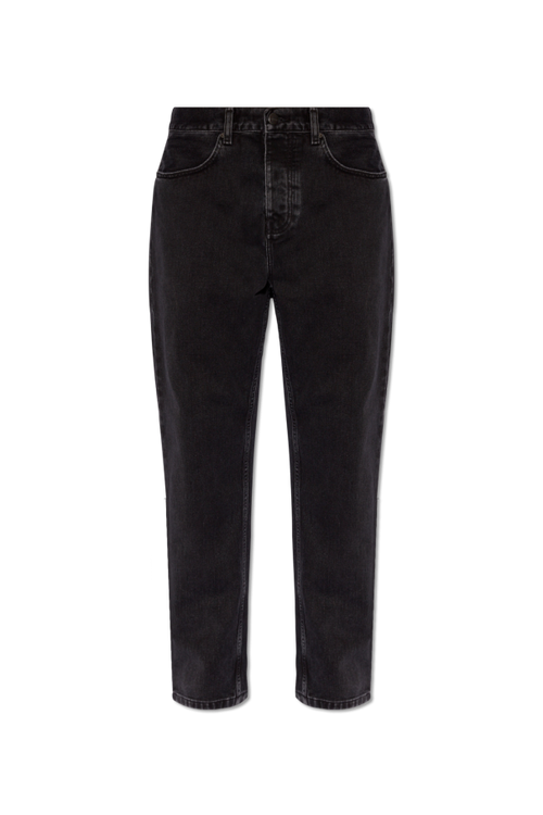 Carhartt WIP BLACK Jeans with logo 1
