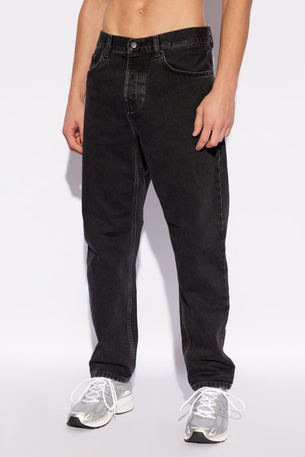 Carhartt WIP BLACK Jeans with logo 3