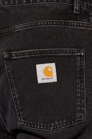 Carhartt WIP BLACK Jeans with logo 5