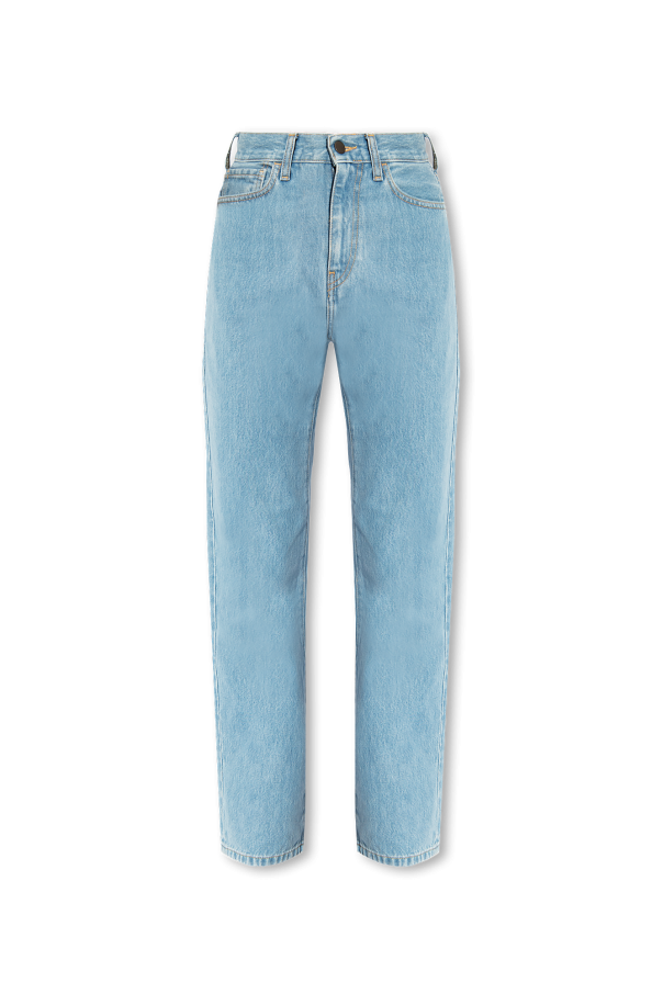 Carhartt WIP BLUE Jeans with logo 1
