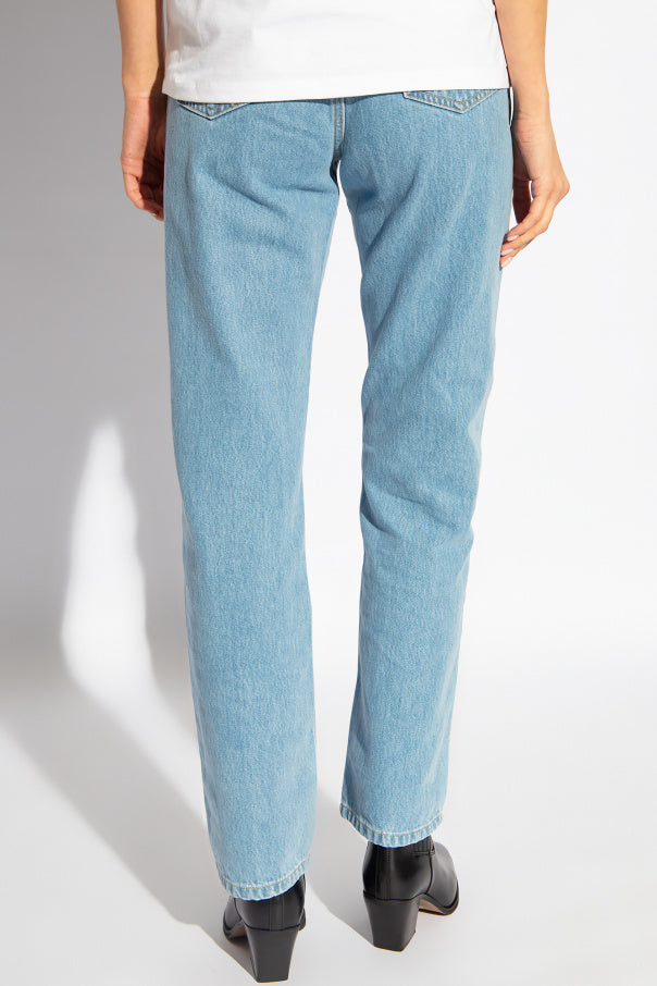 Carhartt WIP BLUE Jeans with logo 4