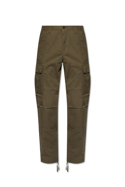Carhartt WIP GREEN Trousers with logo 1