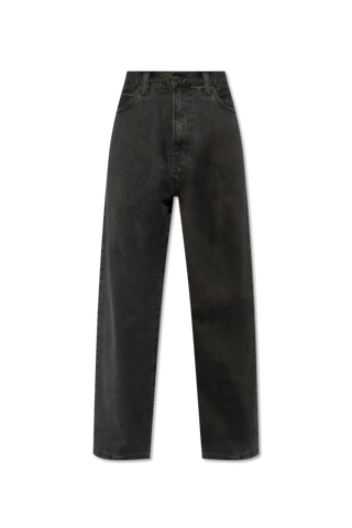 Carhartt WIP BLACK Jeans with logo 1