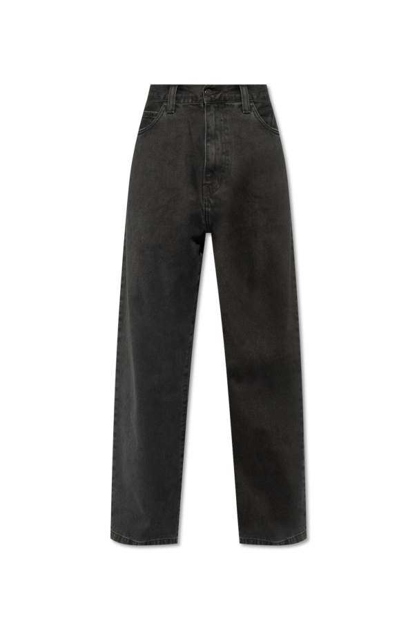 Carhartt WIP BLACK Jeans with logo 1