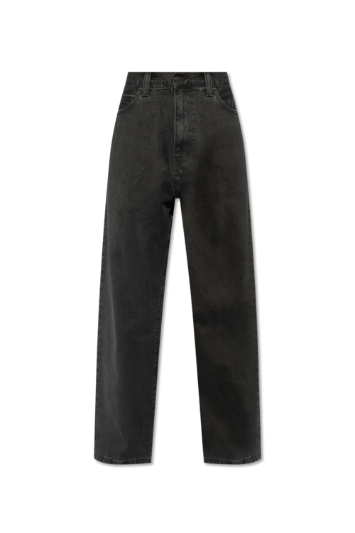 Carhartt WIP BLACK Jeans with logo 1