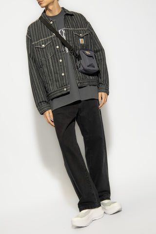 Carhartt WIP BLACK Jeans with logo 2