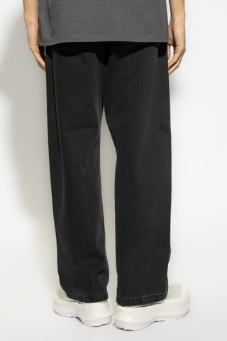 Carhartt WIP BLACK Jeans with logo 4