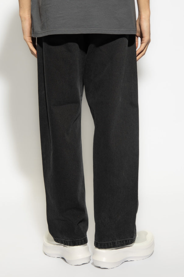 Carhartt WIP BLACK Jeans with logo 4
