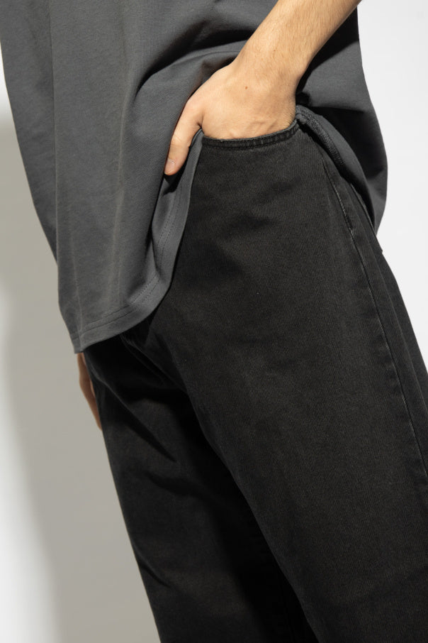Carhartt WIP BLACK Jeans with logo 5