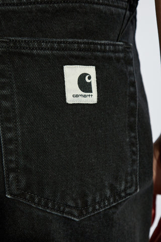 Carhartt WIP BLACK Jeans with logo 5