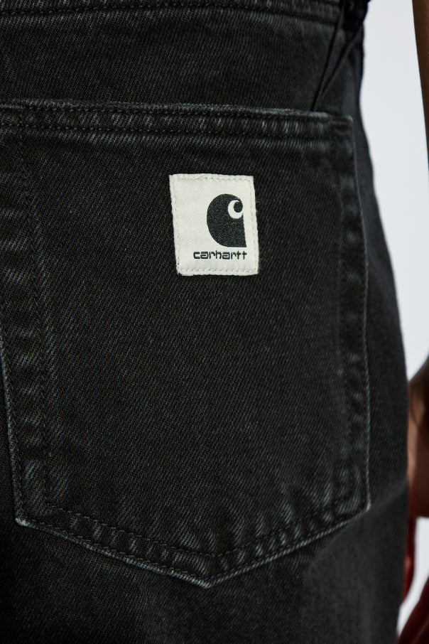 Carhartt WIP BLACK Jeans with logo 5