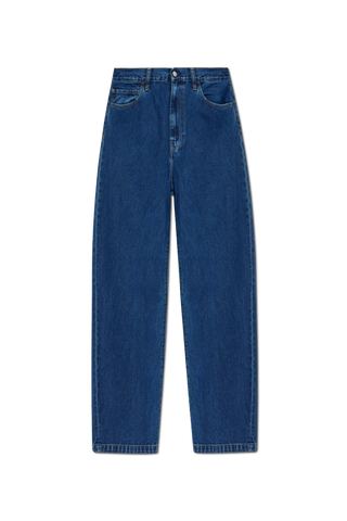 Carhartt WIP NAVY BLUE Jeans with logo 1