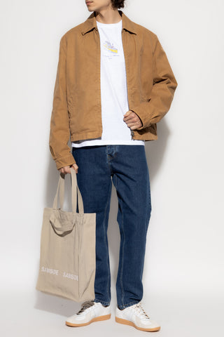 Carhartt WIP NAVY BLUE Tapered leg jeans 2
