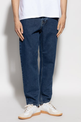Carhartt WIP NAVY BLUE Tapered leg jeans 3