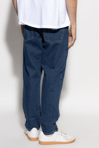 Carhartt WIP NAVY BLUE Tapered leg jeans 4