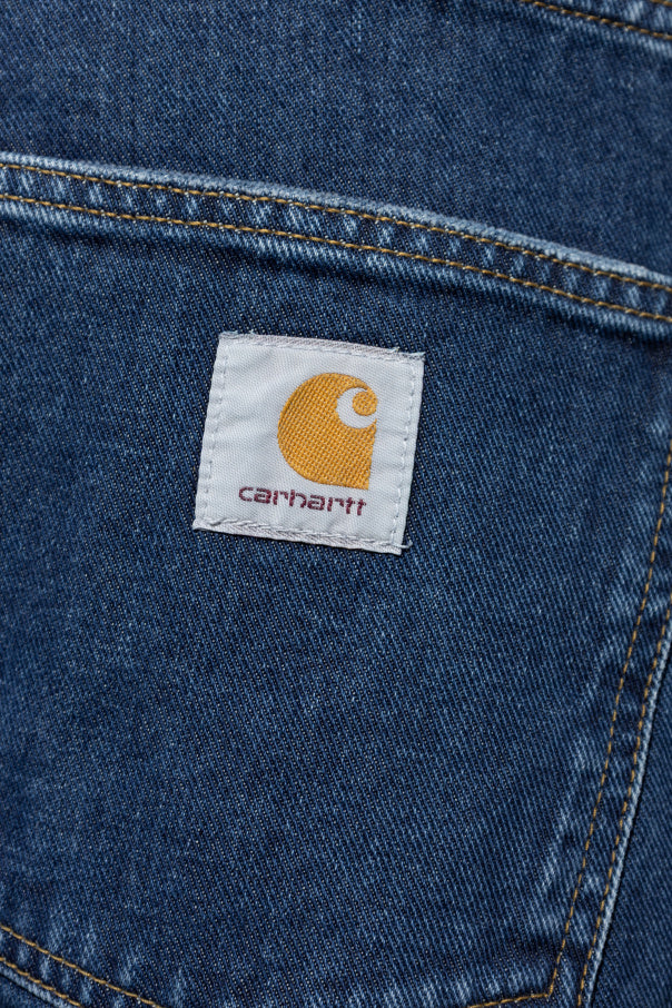 Carhartt WIP NAVY BLUE Tapered leg jeans 5
