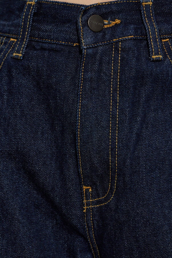 Carhartt WIP NAVY BLUE "Smith" straight jeans 5