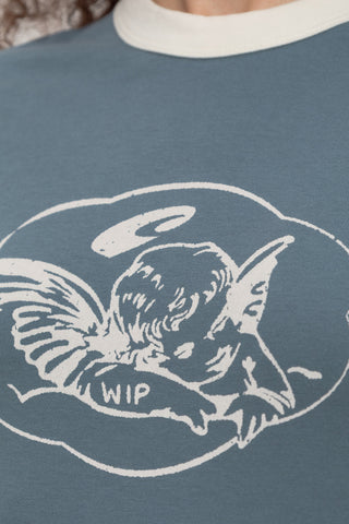 Carhartt WIP BLUE T-shirt with print 5