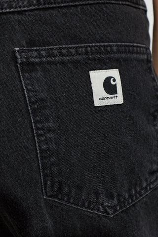 Carhartt WIP BLACK "Smith" jeans 5