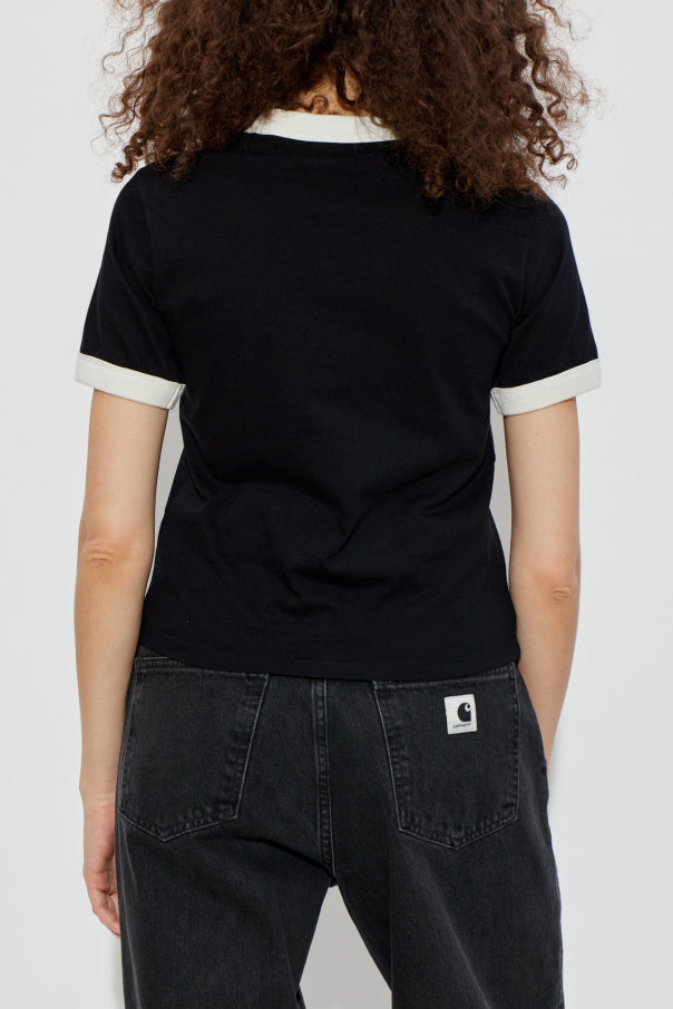 Carhartt WIP BLACK T-shirt with print 4