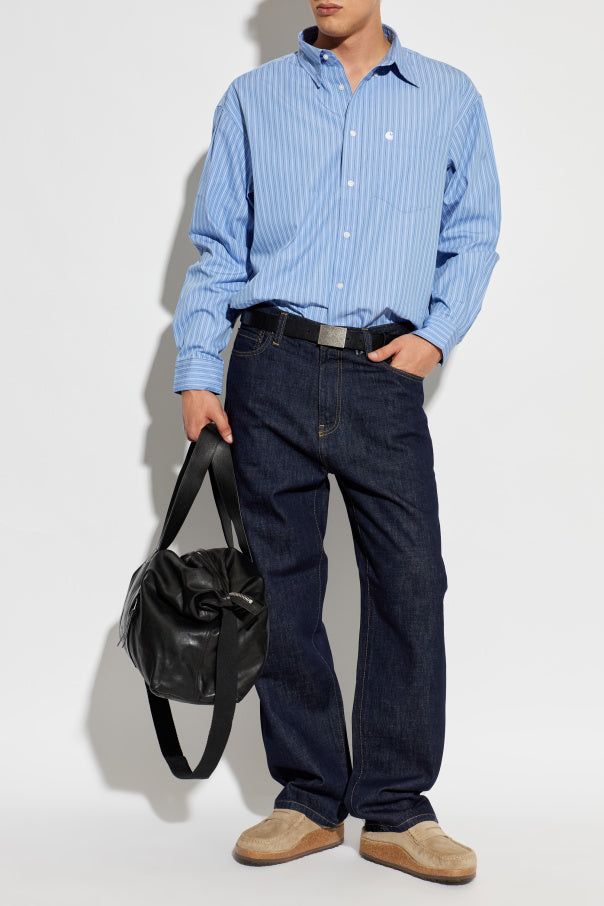 Carhartt WIP NAVY BLUE Aaron trousers 2
