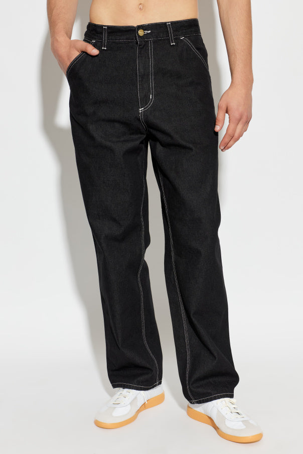 Carhartt WIP BLACK Trousers 'Simple' 3