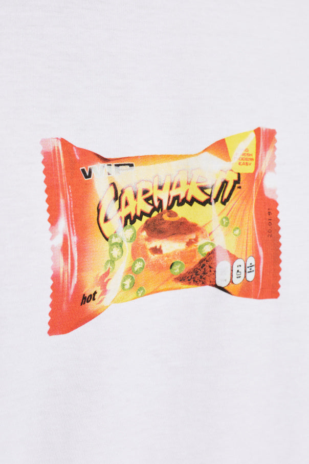 Carhartt WIP WHITE T-shirt "Road Side Snack" 5