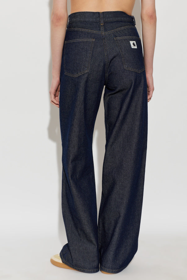 Carhartt WIP NAVY BLUE "Jane" trousers 4